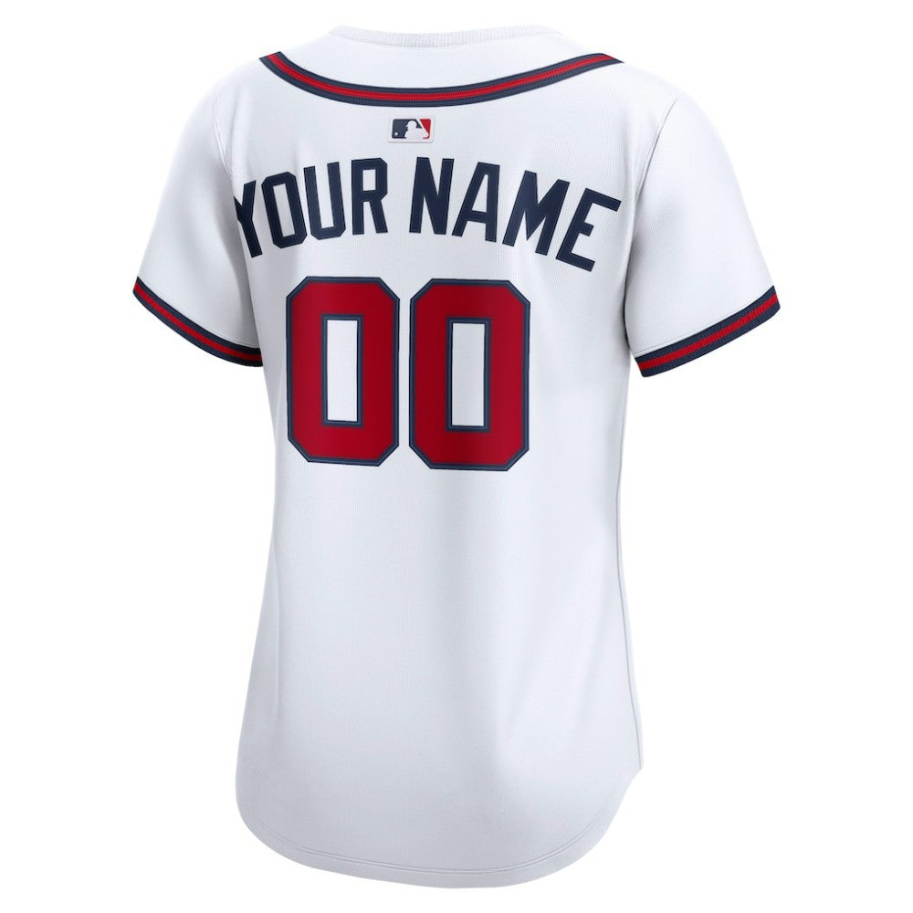Atlanta Braves Nike Women's Home Limited Custom Jersey - White - Nike Discount