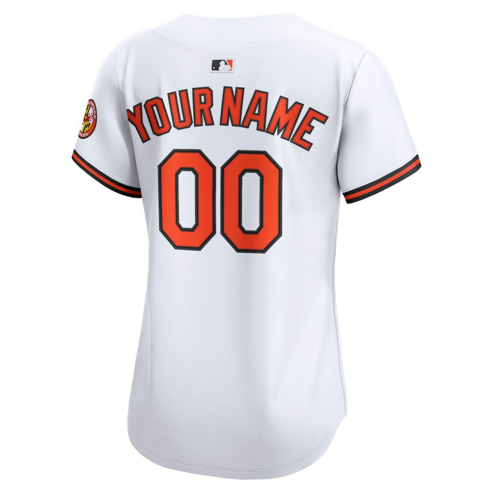 Baltimore Orioles Nike Women's Home Limited Custom Jersey - White - Nike Discount