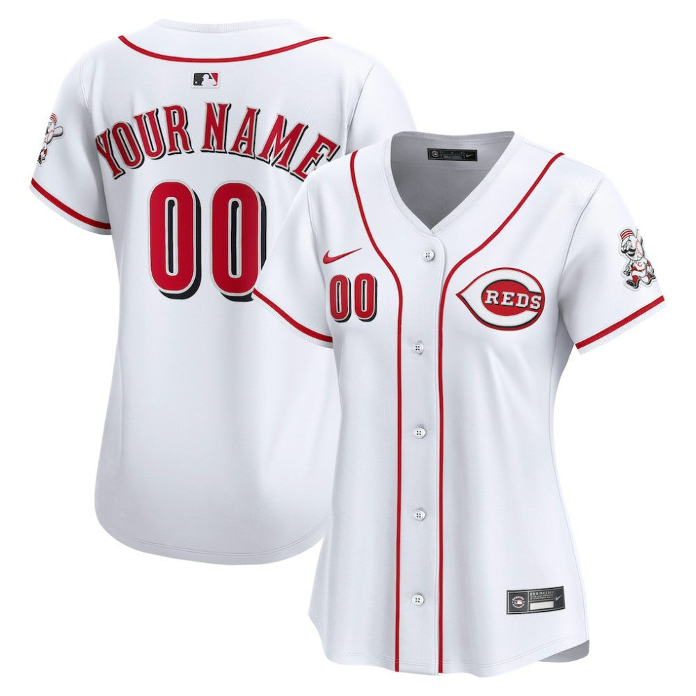 Cincinnati Reds Nike Women's Home Limited Custom Jersey - White - Nike Online