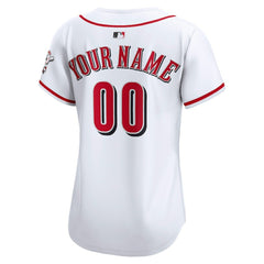 Cincinnati Reds Nike Women's Home Limited Custom Jersey - White - Nike Online