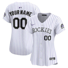 Colorado Rockies Nike Women's Home Limited Custom Jersey - White - Nike Sale