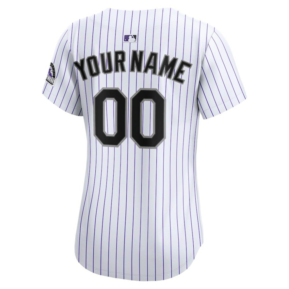 Colorado Rockies Nike Women's Home Limited Custom Jersey - White - Nike Sale