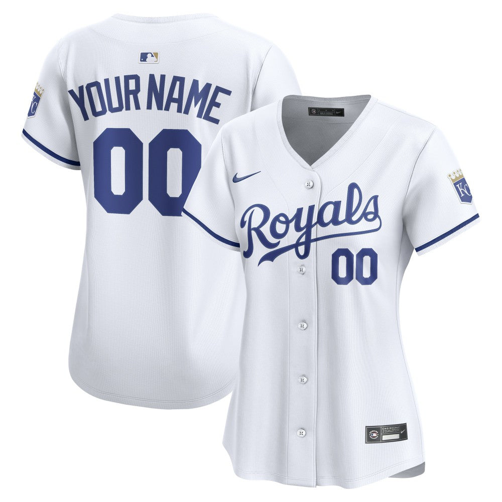 Kansas City Royals Nike Women's Home Limited Custom Jersey - White - Nike Sale