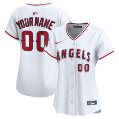 Los Angeles Angels Nike Women's Home Limited Custom Jersey - White - Nike Discount