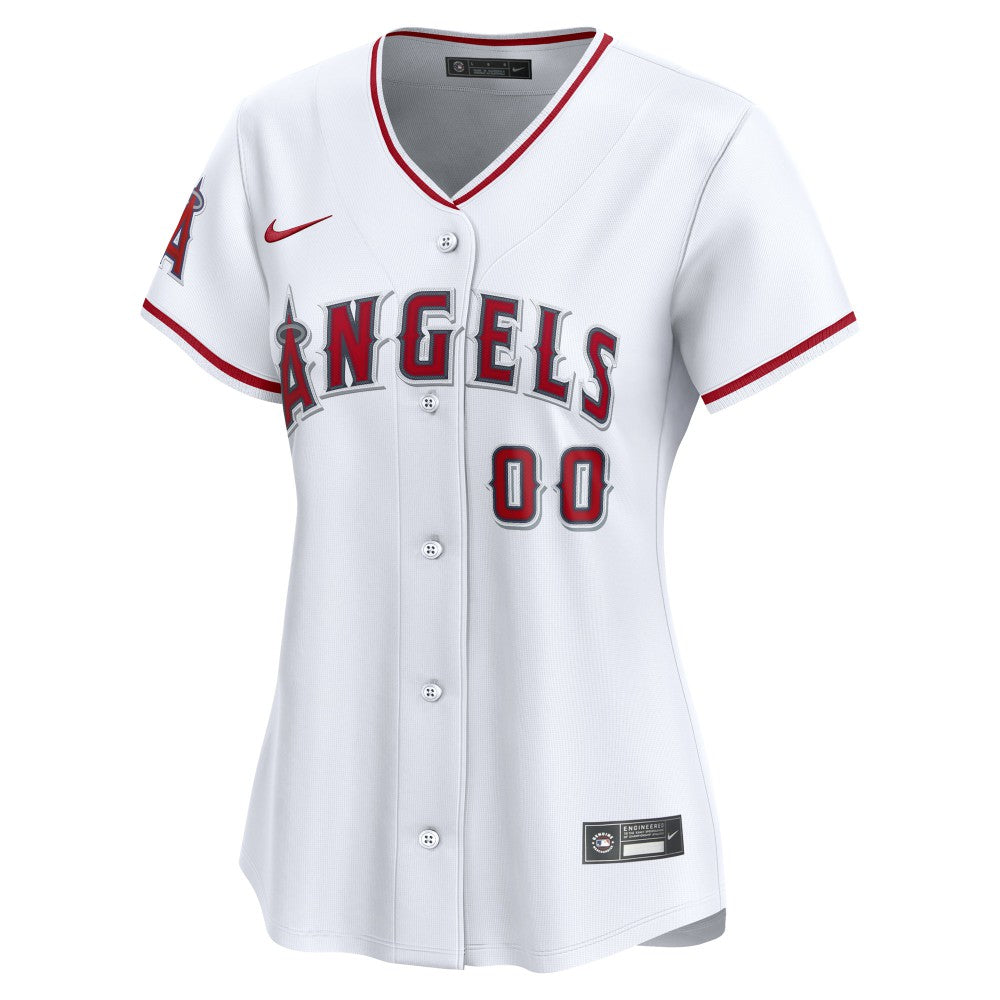 Los Angeles Angels Nike Women's Home Limited Custom Jersey - White - Nike Discount