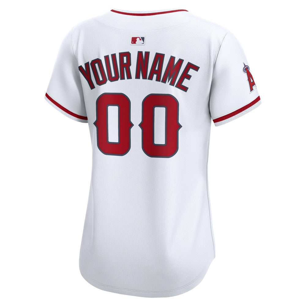 Los Angeles Angels Nike Women's Home Limited Custom Jersey - White - Nike Discount