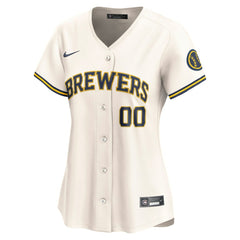 Milwaukee Brewers Nike Women's Home Limited Custom Jersey - Cream - Nike Discount