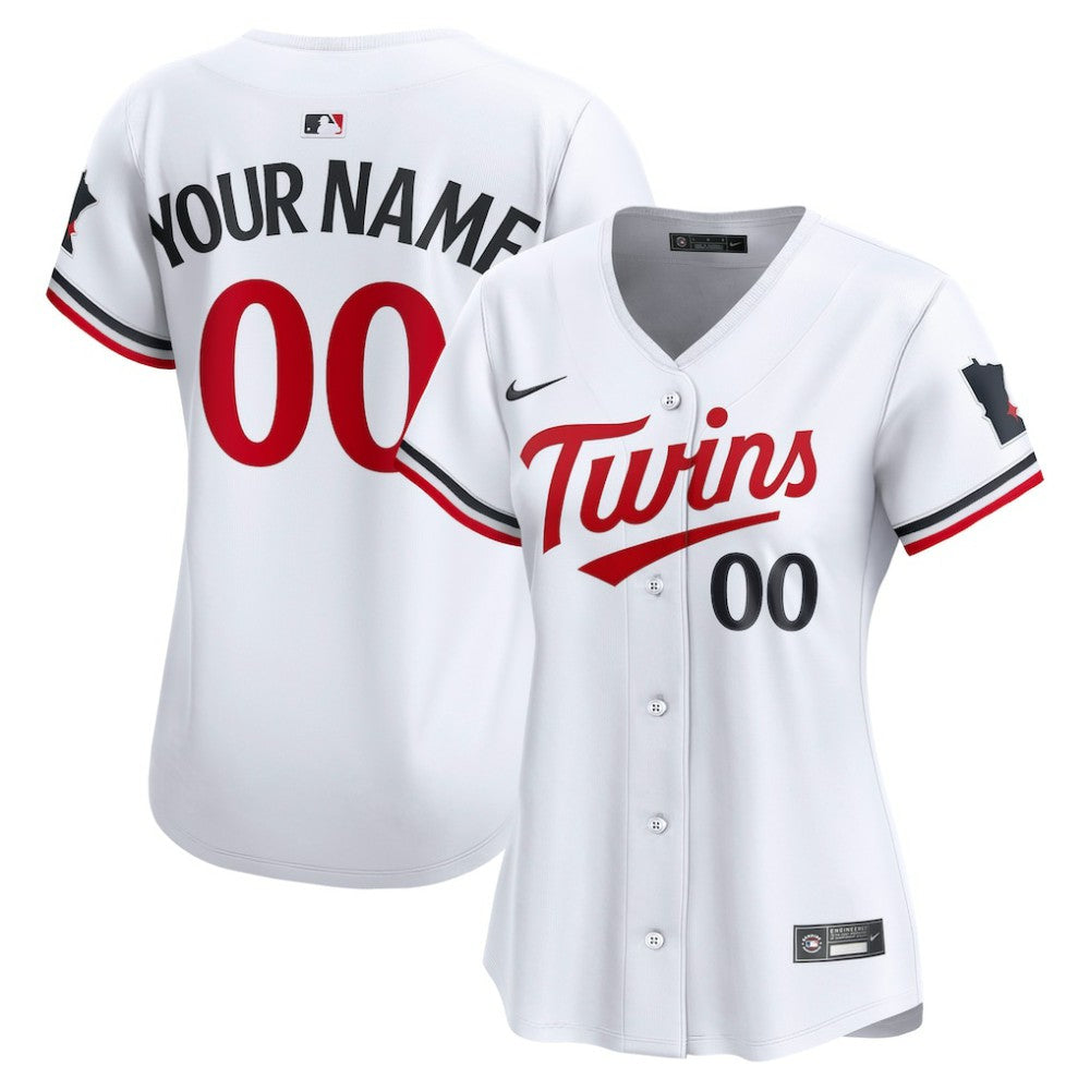 Minnesota Twins Nike Women's Home Limited Custom Jersey - White - Nike on Sale