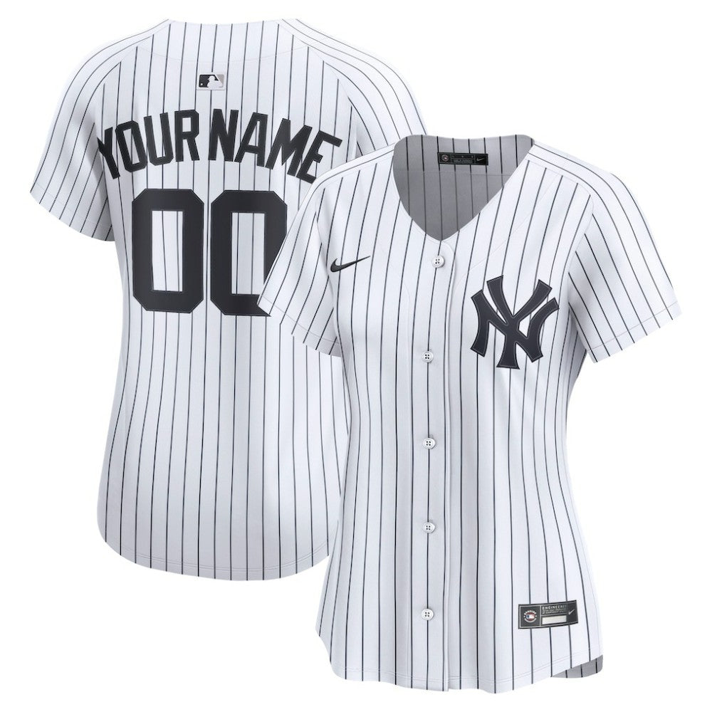New York Yankees Nike Women's Home Limited Custom Jersey - White - Nike Sale