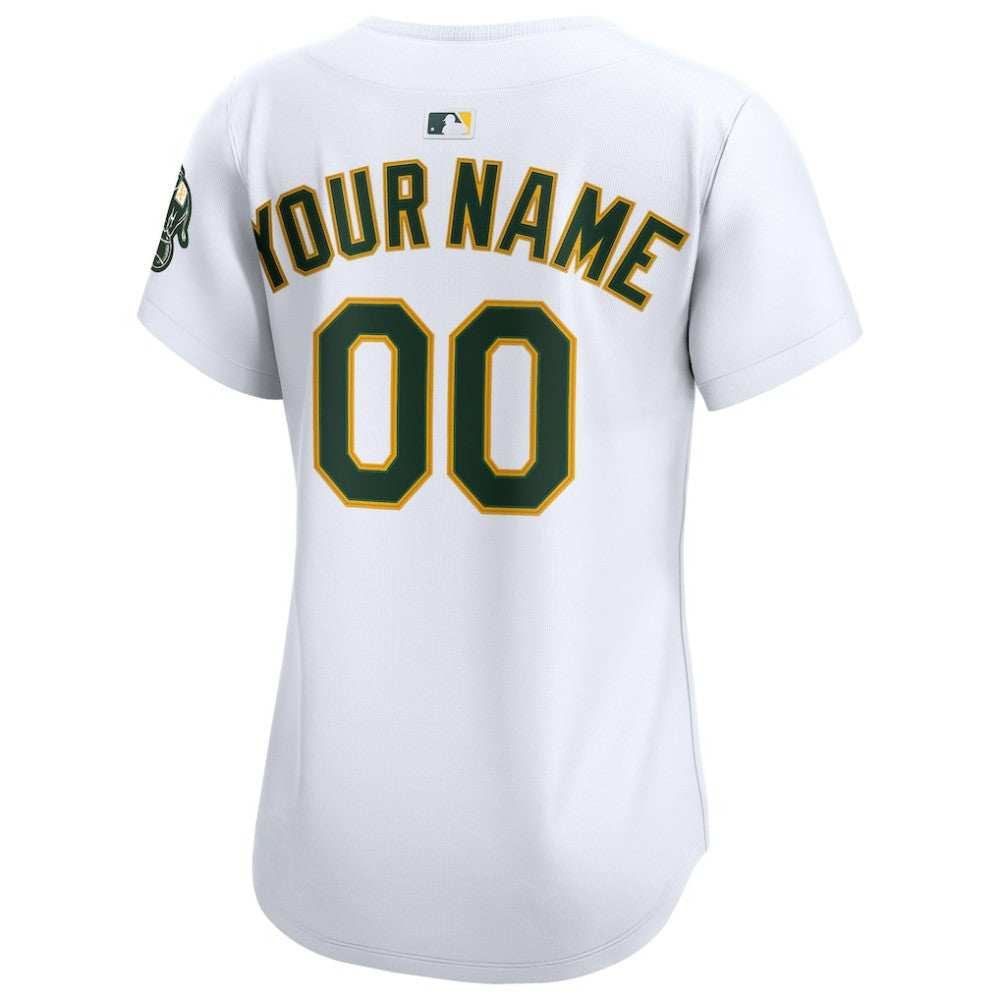Athletics Nike Women's Home Limited Custom Jersey - White - Nike on Sale