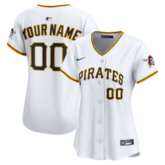 Pittsburgh Pirates Nike Women's Home Limited Custom Jersey - White - Nike Sale