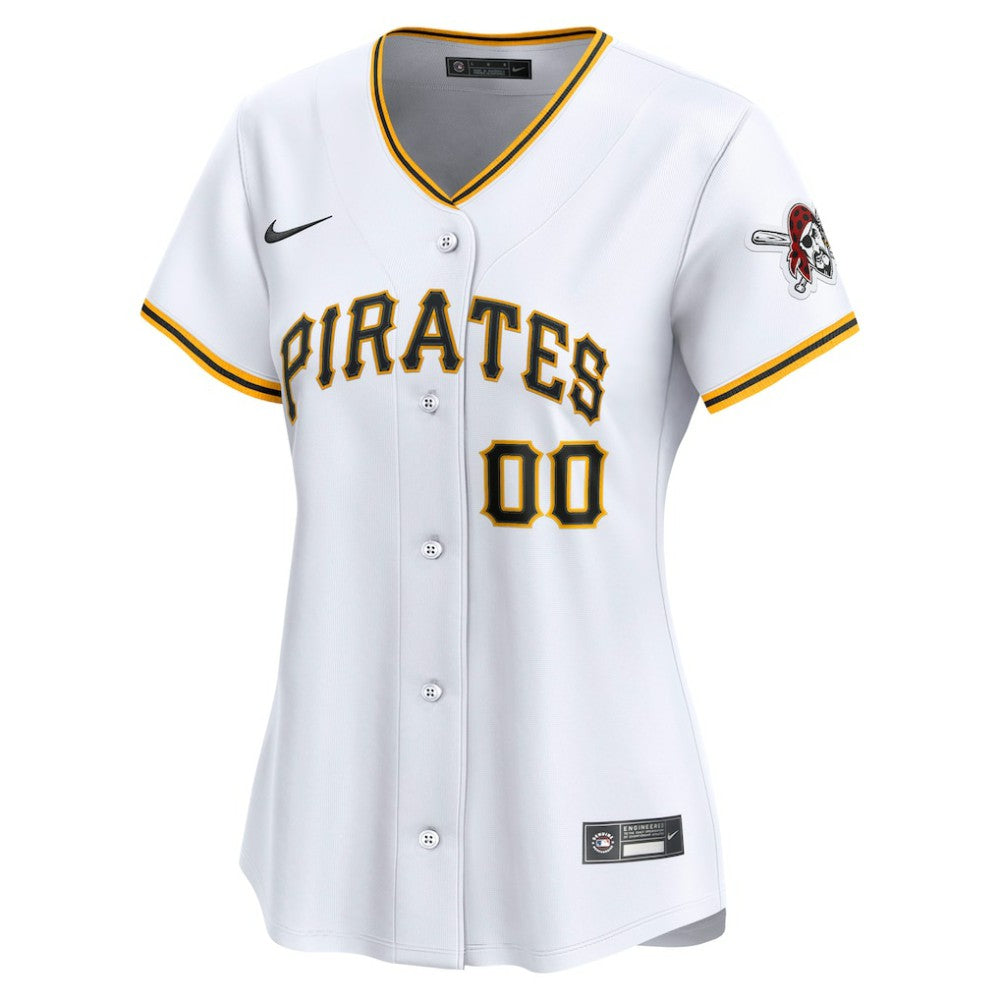 Pittsburgh Pirates Nike Women's Home Limited Custom Jersey - White - Nike Sale