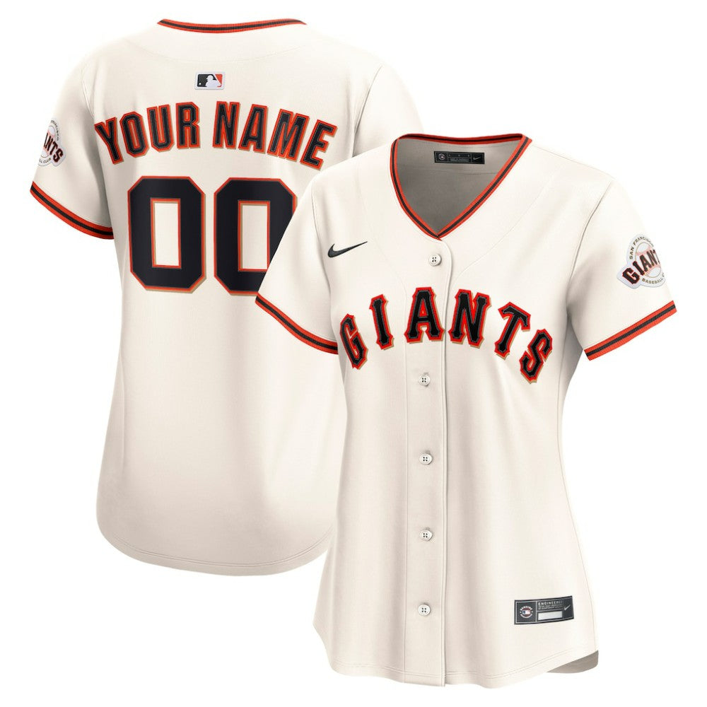 San Francisco Giants Nike Women's Home Limited Custom Jersey - Cream - Nike Sale