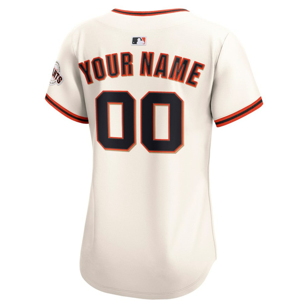 San Francisco Giants Nike Women's Home Limited Custom Jersey - Cream - Nike Sale