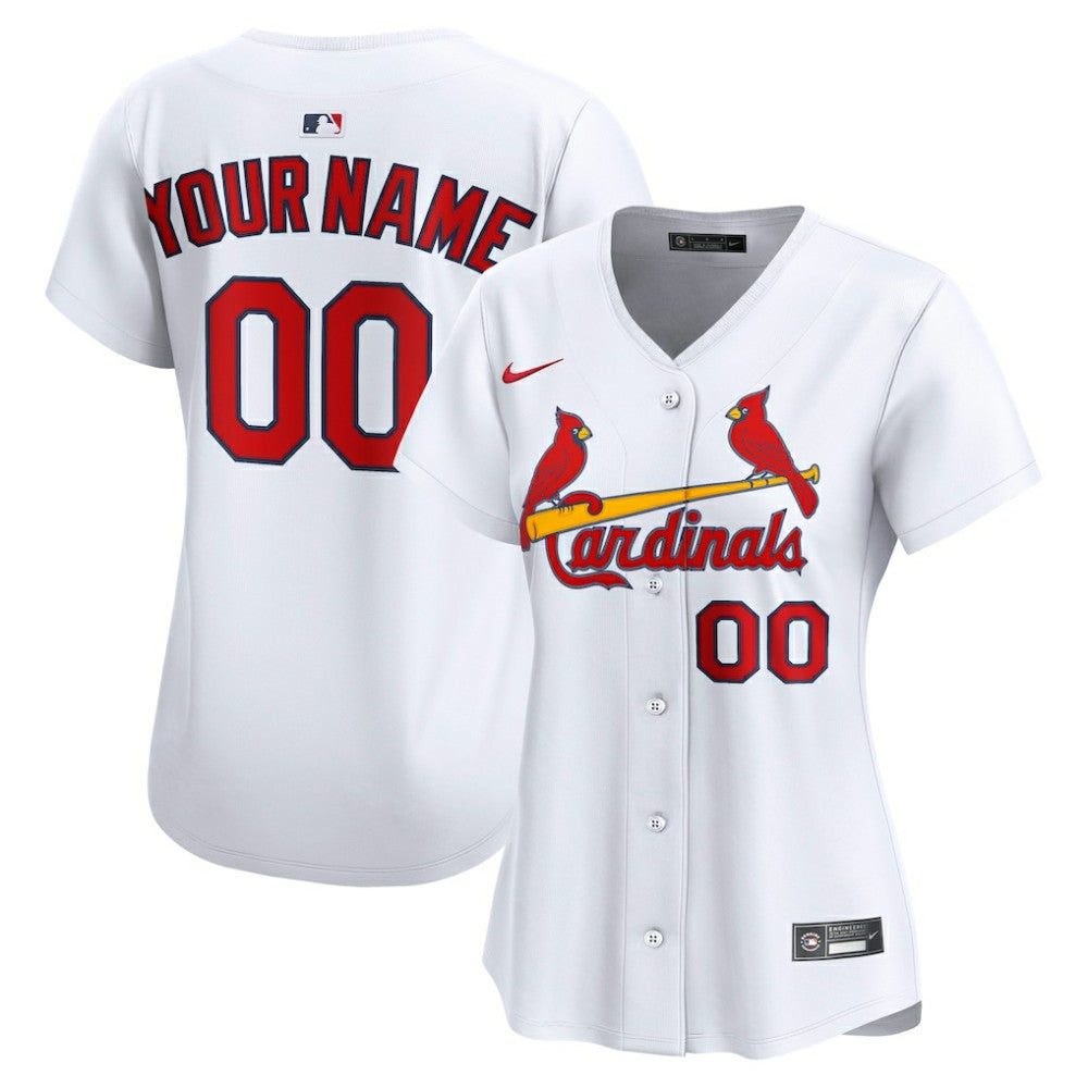 St. Louis Cardinals Nike Women's Home Limited Custom Jersey - White - Nike Sale