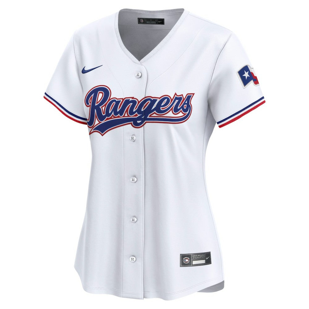 Texas Rangers Nike Women's Home Limited Custom Jersey - White - Nike Sale
