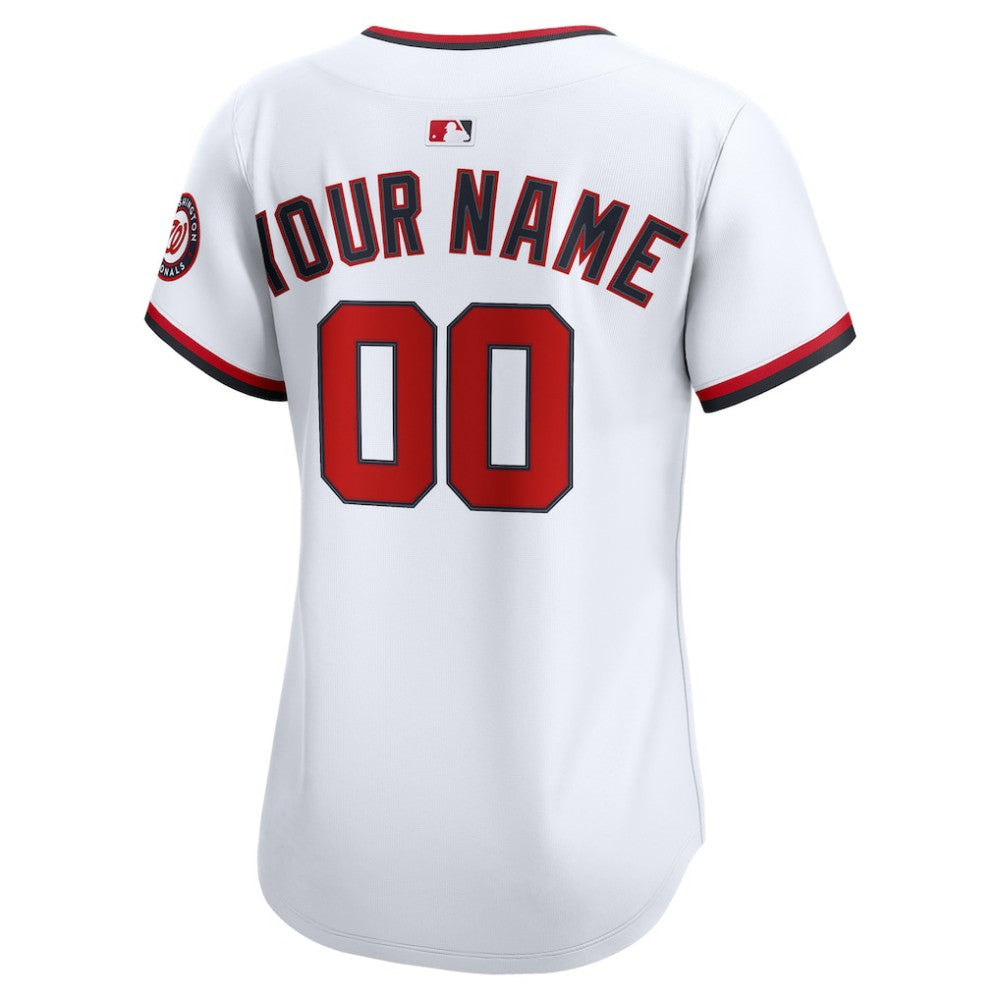 Washington Nationals Nike Women's Home Limited Custom Jersey - White - Nike Sale