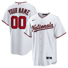 Washington Nationals Nike Home Custom Replica Jersey - White - Nike Discount