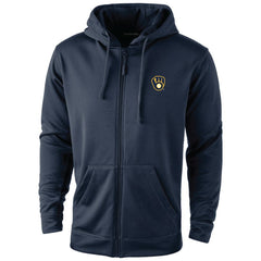 Milwaukee Brewers Dunbrooke Trophy Full-Zip Hoodie - Navy - MLB Discount
