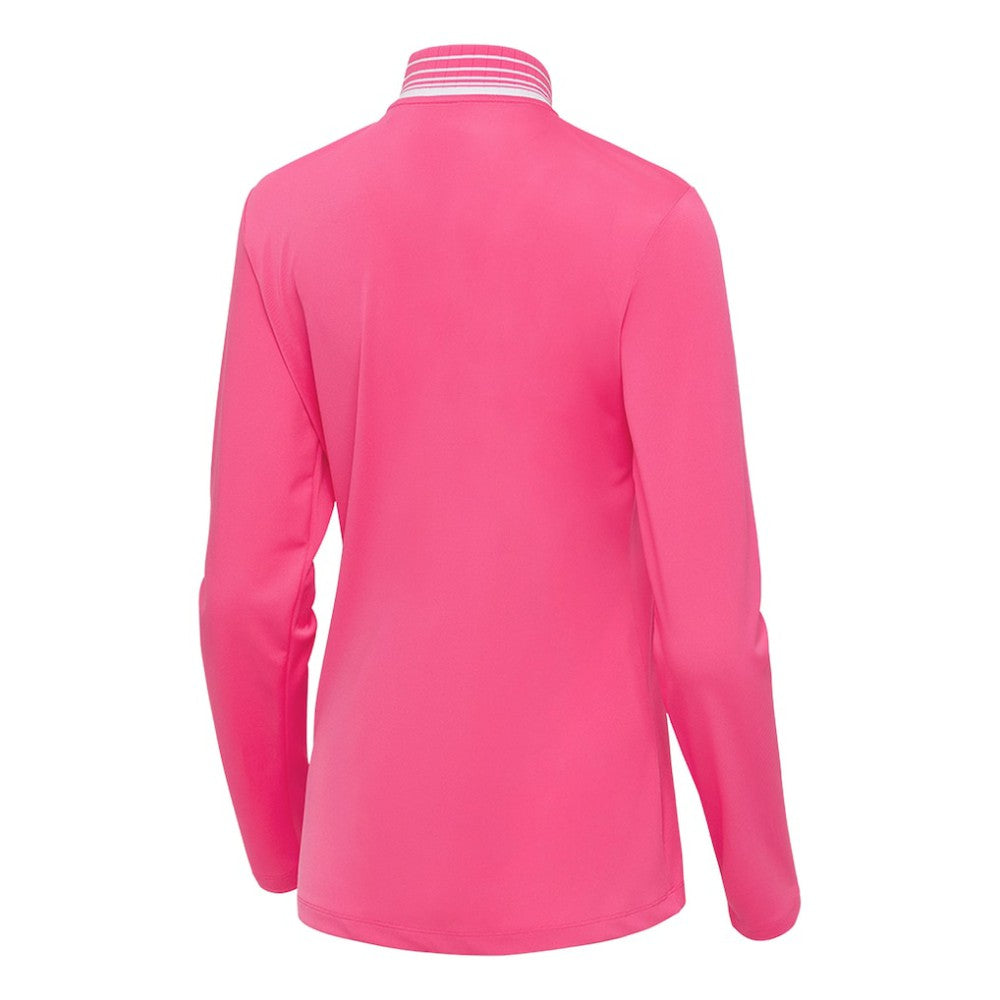 New York Yankees Antigua Women's Spring Training Palmetto Quarter-Zip Top - Pink - MLB Online