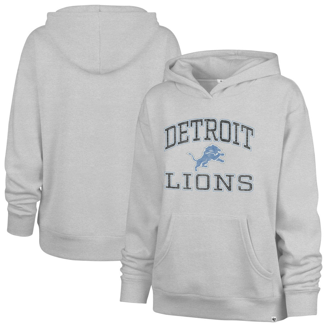 47 brand Detroit Lions '47 Women's Clarity Naomi Hoodie Gray