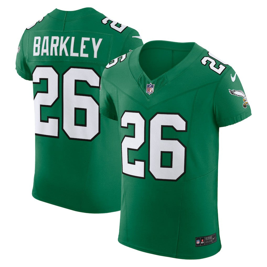 Nike Saquon Barkley Philadelphia Eagles Alternate Vapor F.U.S.E. Elite Jersey Kelly Green