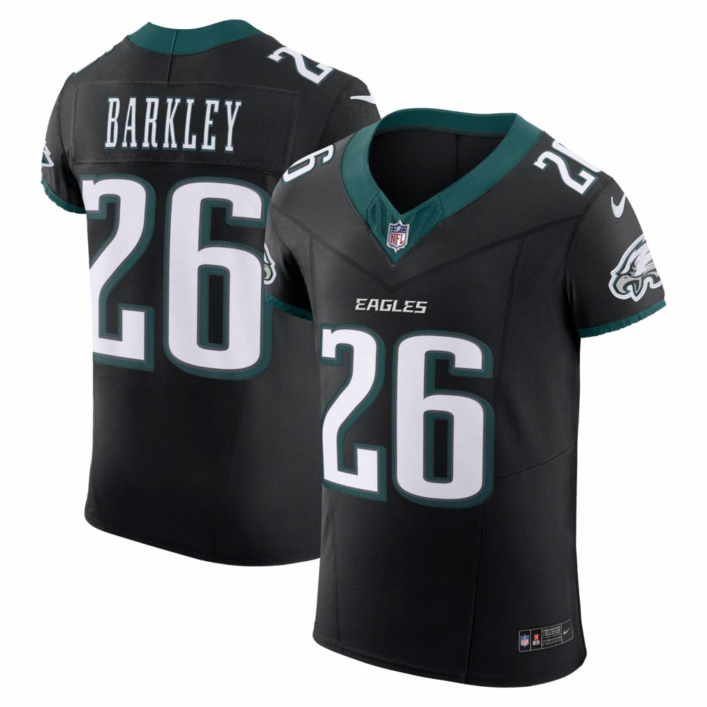 Nike Saquon Barkley Philadelphia Eagles Alternate Vapor F.U.S.E. Elite Jersey Black