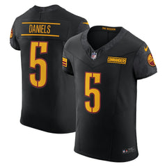Nike Jayden Daniels Washington Commanders Alternate Vapor F.U.S.E. Elite Jersey Black