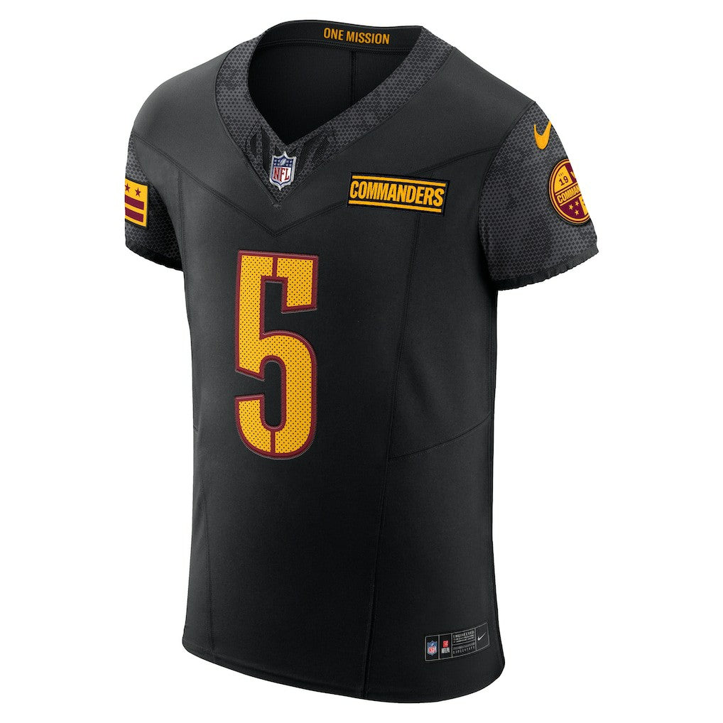 Nike Jayden Daniels Washington Commanders Alternate Vapor F.U.S.E. Elite Jersey Black