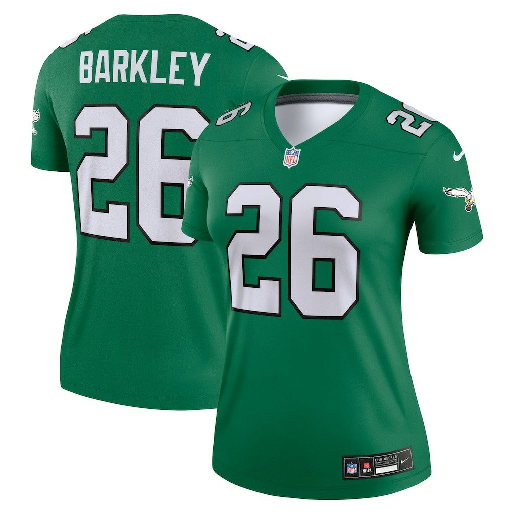 Nike Saquon Barkley Philadelphia Eagles Women's Legend Player Performance Top Kelly Green