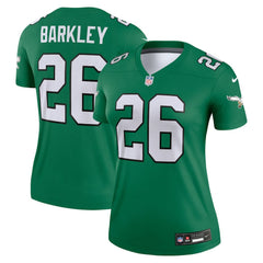 Nike Saquon Barkley Philadelphia Eagles Women's Legend Player Performance Top Kelly Green