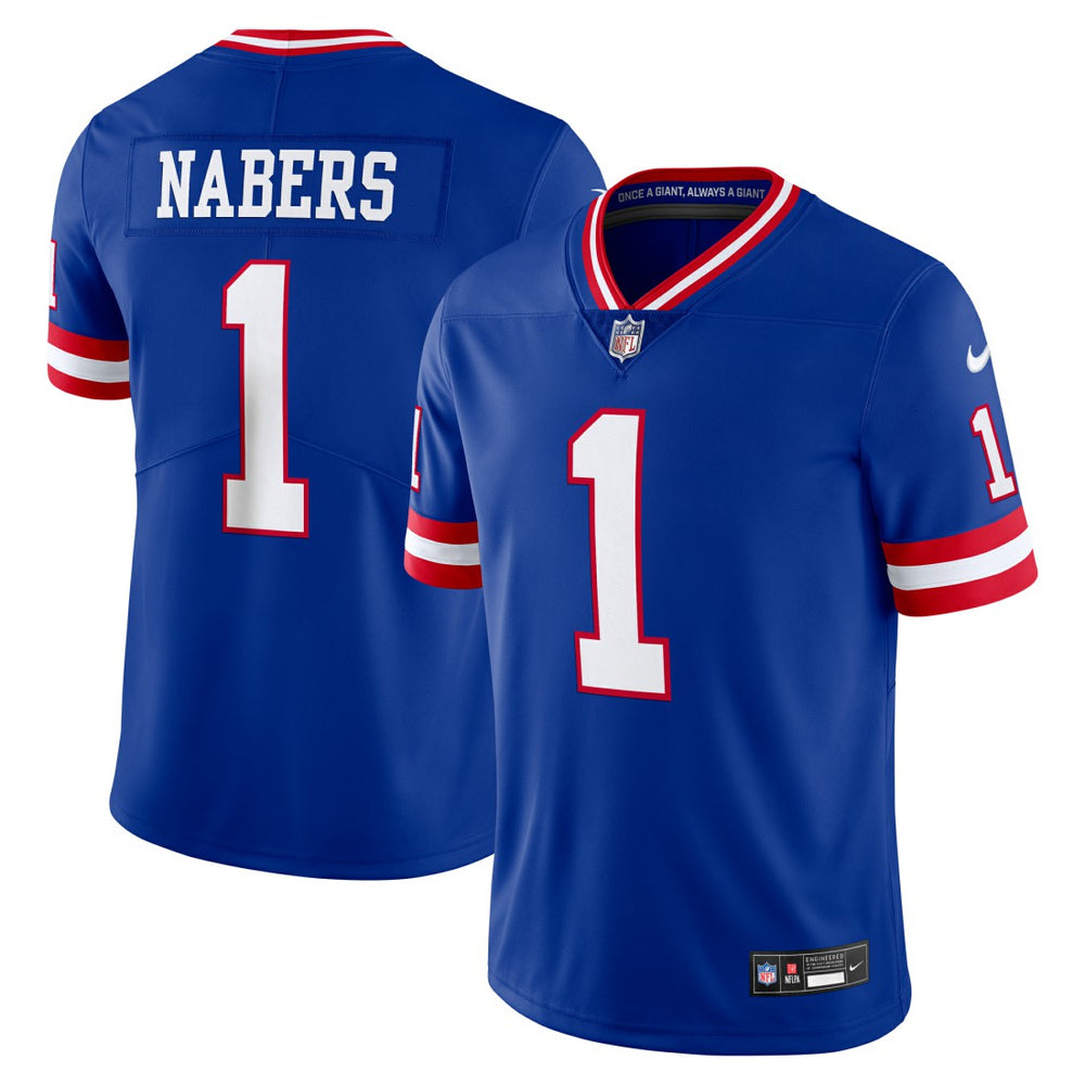 Nike Malik Nabers New York Giants Alternate 2 Legacy Vapor Untouchable Limited Jersey Royal