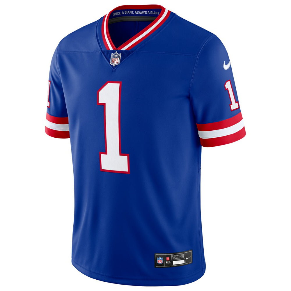 Nike Malik Nabers New York Giants Alternate 2 Legacy Vapor Untouchable Limited Jersey Royal