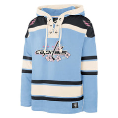 Washington Capitals '47 Cherry Blossom Lacer Pullover Hoodie - Light Blue - NHL 202652816
