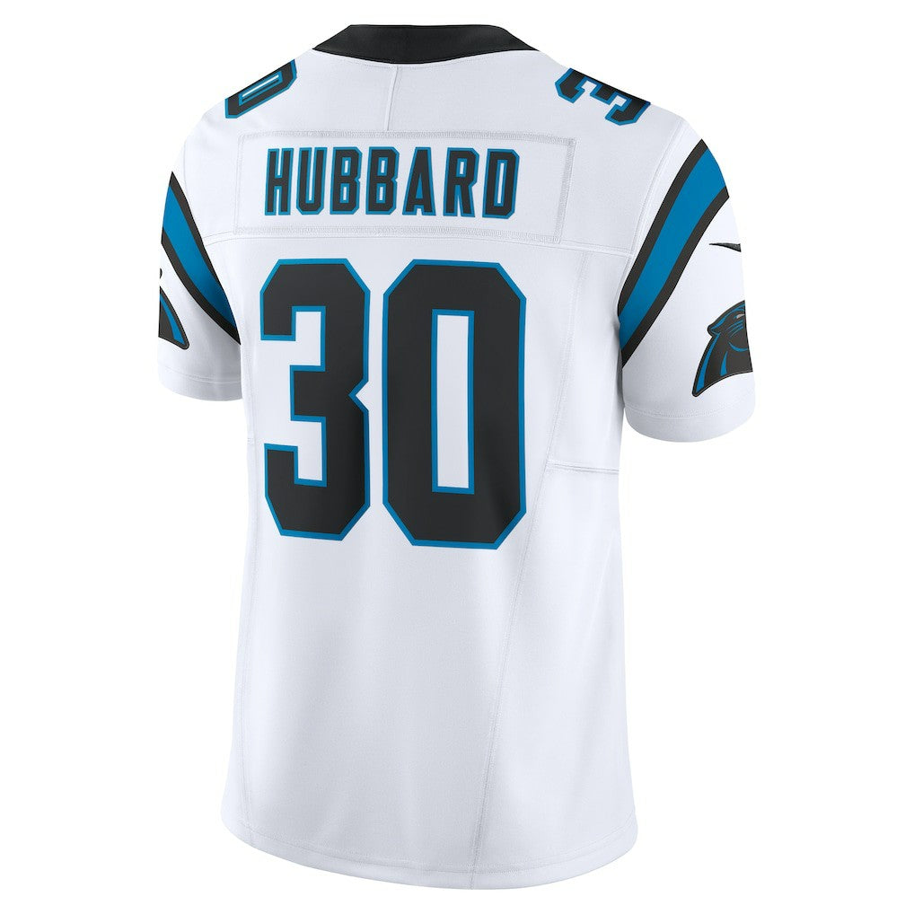 Nike Chuba Hubbard Carolina Panthers Vapor F.U.S.E. Limited Jersey White