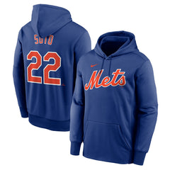 Juan Soto New York Mets Nike Name & Number Pullover Hoodie - Royal - Nike Sale