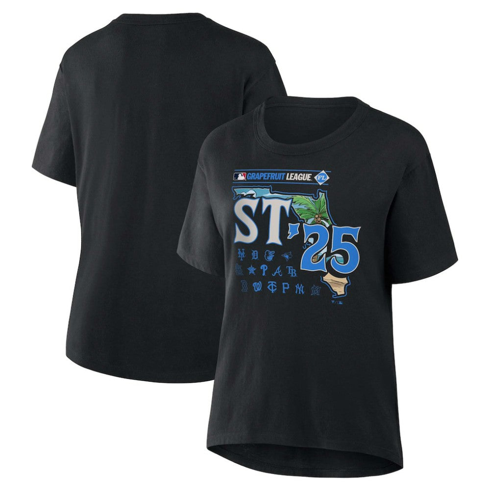 MLB Fanatics Women's 2025 Spring Training Grapefruit League T-Shirt - Black - Fanatics Discount