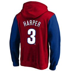 Bryce Harper Philadelphia Phillies Profile Big & Tall Name & Number Fleece Pullover Hoodie - Red - MLB on Sale