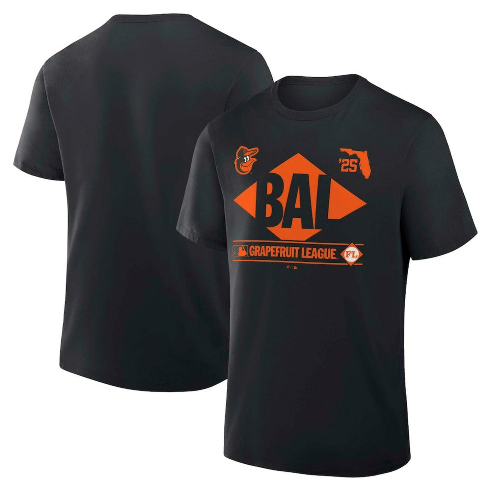 Baltimore Orioles Fanatics 2025 Spring Training Grapefruit League True Icon T-Shirt - Black - Fanatics Online