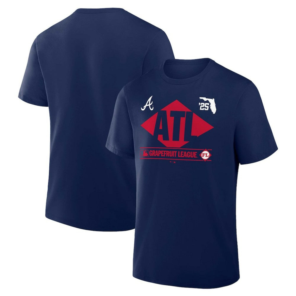 Atlanta Braves Fanatics 2025 Spring Training Grapefruit League True Icon T-Shirt - Navy - Fanatics on Sale