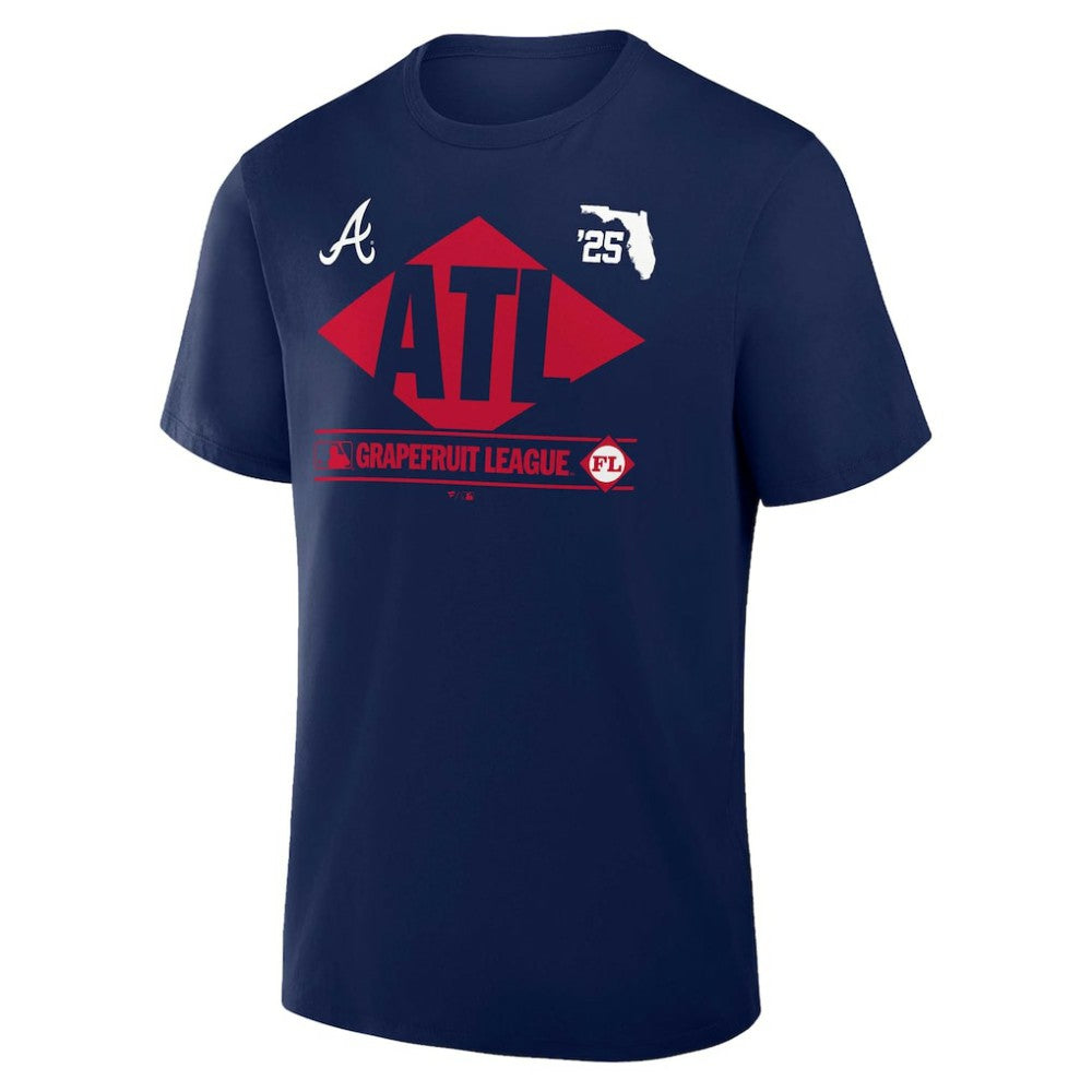 Atlanta Braves Fanatics 2025 Spring Training Grapefruit League True Icon T-Shirt - Navy - Fanatics on Sale