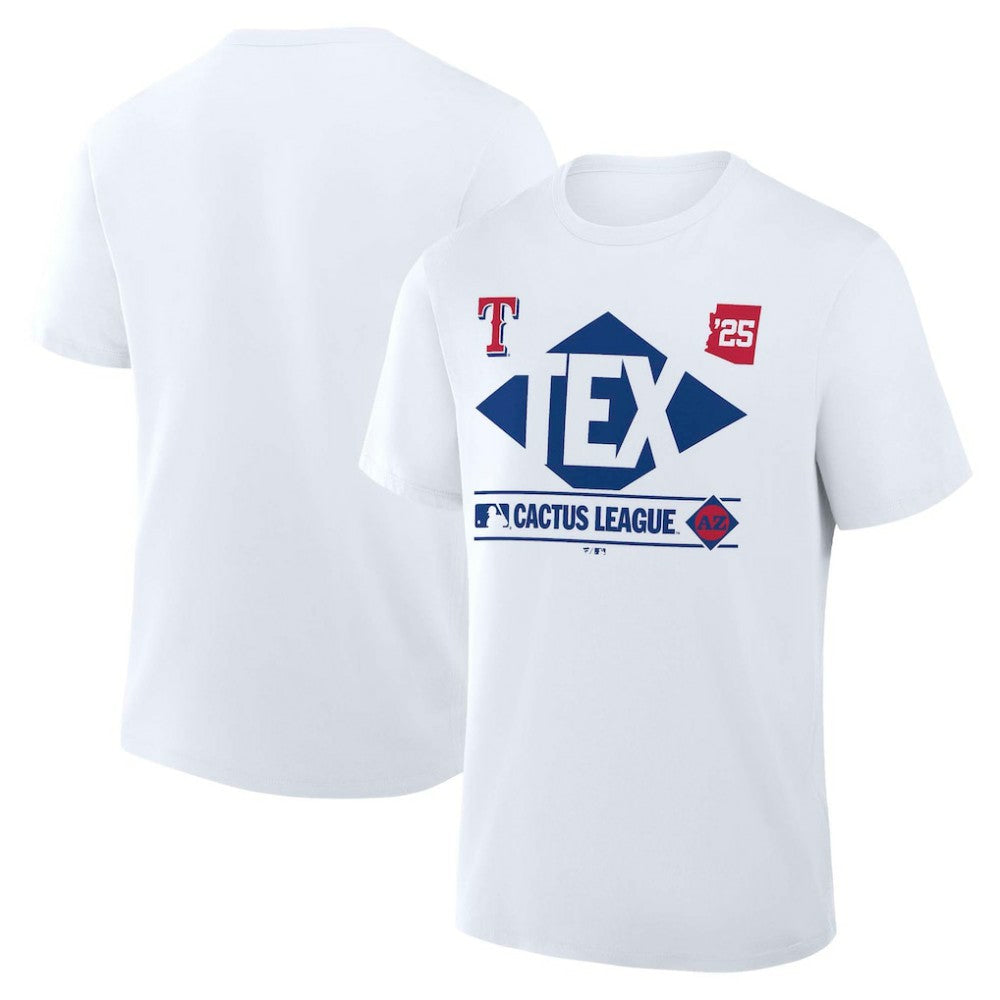 Texas Rangers Fanatics 2025 Spring Training Cactus League True Icon T-Shirt  - White - Fanatics Online