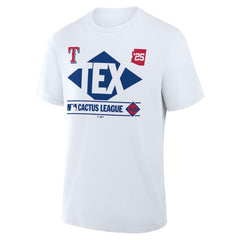 Texas Rangers Fanatics 2025 Spring Training Cactus League True Icon T-Shirt  - White - Fanatics Online