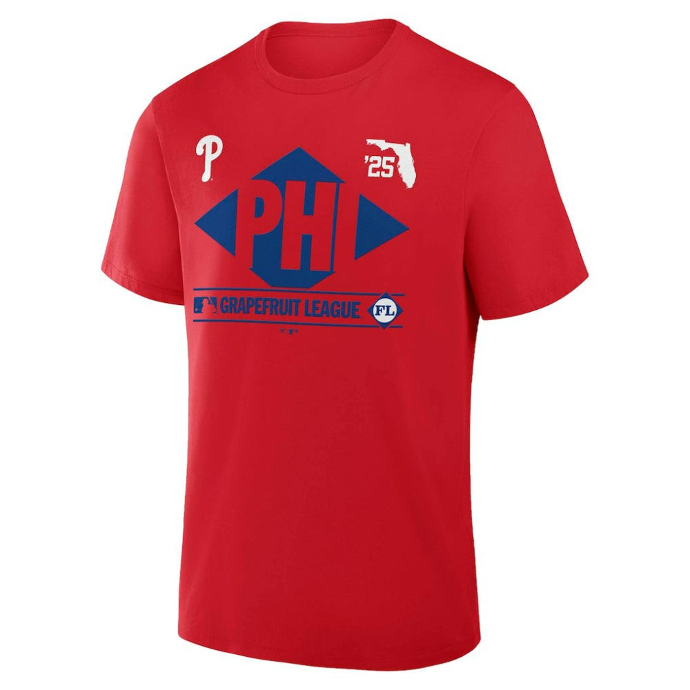 Philadelphia Phillies Fanatics 2025 Spring Training Grapefruit League True Icon T-Shirt - Red - Fanatics on Sale