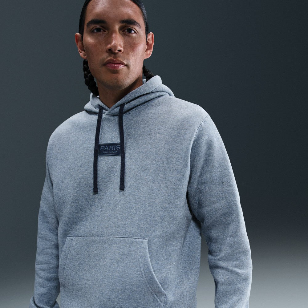 Paris Saint-Germain Club Pullover Hoodie Heather Navy - Nike for sale