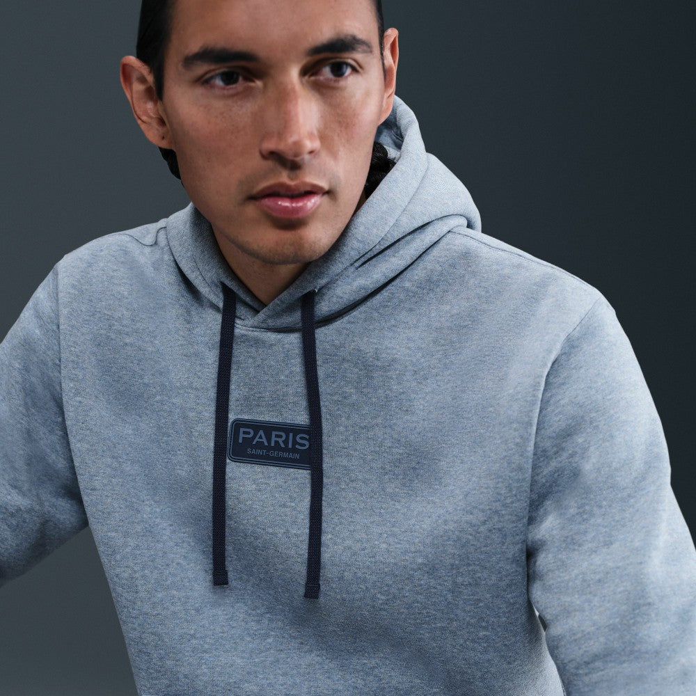 Paris Saint-Germain Club Pullover Hoodie Heather Navy - Nike for sale