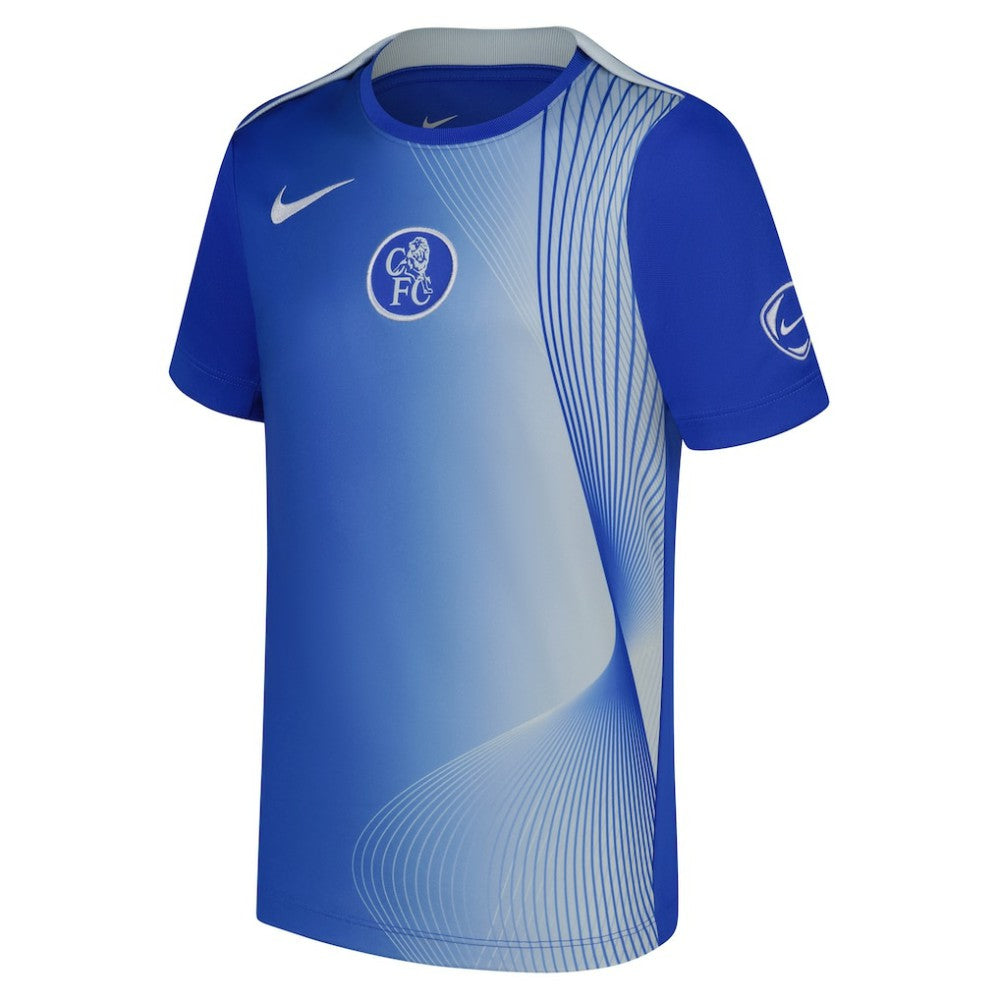 Chelsea Youth 2025/26 Third Academy Pro Pre-Match Dri-Fit Top Blue - Nike outlet