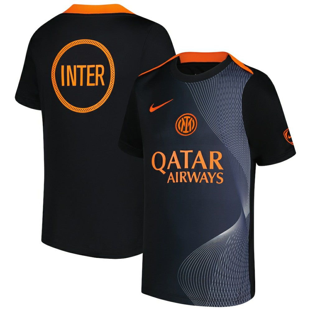 Inter Milan Youth 2025/26 Third Academy Pro Pre-Match Dri-Fit Top Black - Nike sale