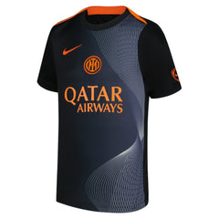 Inter Milan Youth 2025/26 Third Academy Pro Pre-Match Dri-Fit Top Black - Nike sale