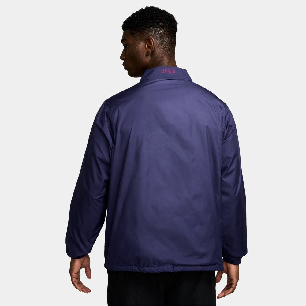 Barcelona Club Coaches Full-Snap Jacket Navy - Nike for sale